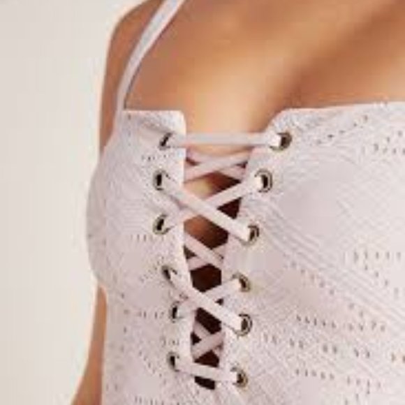 PilyQ Corset Eyelet One-Piece - Picture 4 of 9
